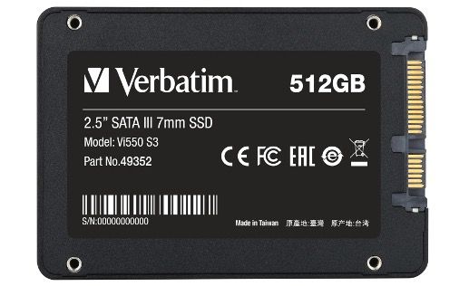 💾 Verbatim Vi550 S3 512GB 2,5 SATA III bis zu 550 MB/s ➡️ für 22€ (statt 27€)
