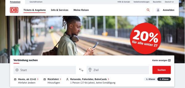 🚉 DB Flexpreis Young ➡️ 20% günstiger ohne Zugbindung ab 15.9. unter 27