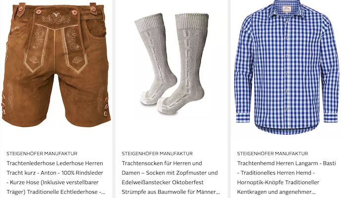 🍻🎉🇩🇪 OTTO: 20% Extra auf Dirndl & Trachten z.B. JP1880 Karohemd Tracht für 39,99€ (statt 50€)