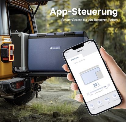 🥶 Aaobosi 95L Kompressor Kühlbox mit  20°C bis +20°C für 416€ (statt 500€)