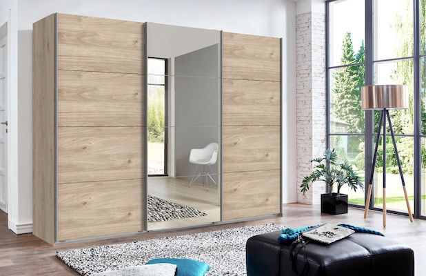 👖👔 WIMEX Ernie Schwebetürenschrank mit Spiegel für 456€ (statt 597€)
