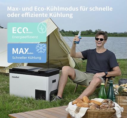 🥶 Comfee RCP43DS3(E) Kompressor Kühlbox mit 43L für 199,98€ (statt 230€)