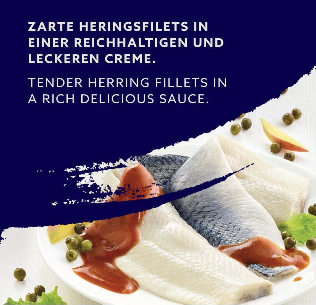 ☝🏻😋🎣 4x 200g by Amazon MSC Heringsfilets in Pfeffer Crème für 5,27€ (statt 8€)
