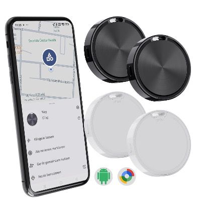 🔐 4x CooAoo Schlüsselfinder Google Find Hub ohne Abo für 25,99€ (statt 40€)