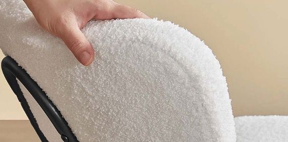 2x VASAGLE Esszimmerstuhl 🪑 mit Fleece Oberfläche in Cremeweiß für 62,99€ (statt 90€)