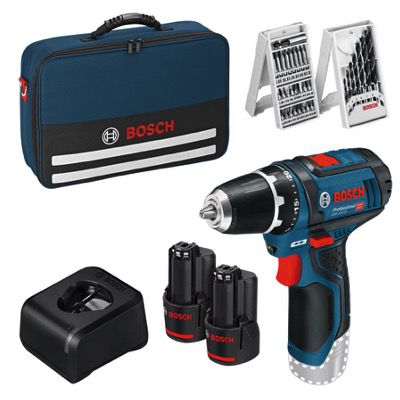 🔩 Bosch Professional Akku-Bohrschrauber GSR12V15 2x Akku & Zubehör für 99,99€ (statt 114€)