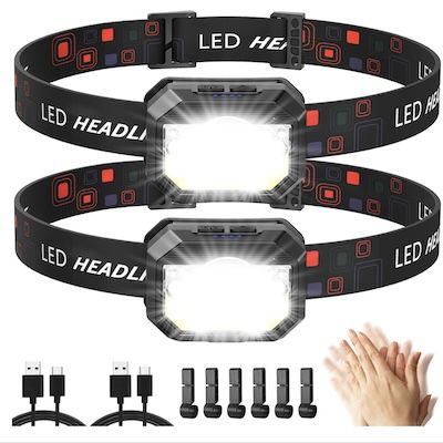 2x Wiederaufladbare LED Stirnlampe für 7,12€ (statt 14€)