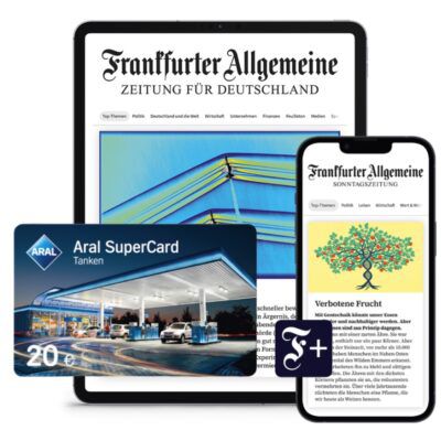🗞️ Halbjahresabo F.A.Z. & Sonntagszeitung Digital für 99€ (statt 311€) ➡️ inkl. 20€ ARAL