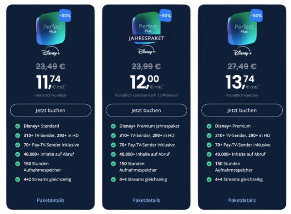 🧨 waipu Geburtstag mit 50% Rabatt   inkl. Netflix, Disney+ oder ohne ➡️ z.B.: alle TV Sender + Netflix ab 9€