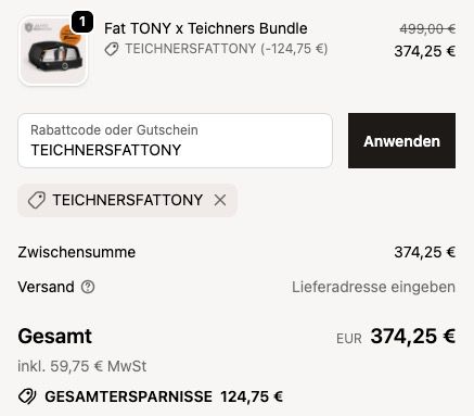 😋 Burnhard Gas Pizzaofen Fat Tony 🍕 mit 450°C für 374,25€ (statt 499€) + 30€ Teichners Gutschein