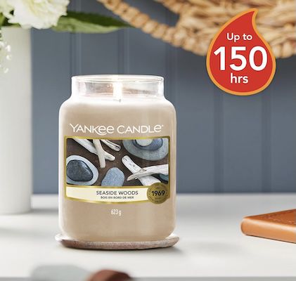623g Yankee Candle Duftkerze Seaside Woods im Glas für 23,17€ (statt 26€)