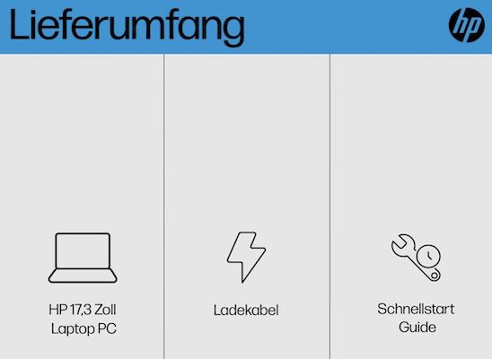 HP 17 Laptop mit 17,3 HD+ Display & 8/256 GB für 299€ (statt 400€)