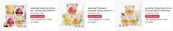 🌿 Waterdrop Ricola Probierpaket mit 48 Portionen ➡️ ab 23,99€ (statt 36€)