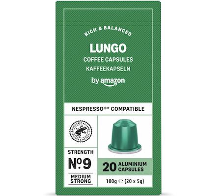 ☕️ 5x 20 by Amazon Lungo Nespresso Kaffeekapseln für 14,79€ (statt 21€)