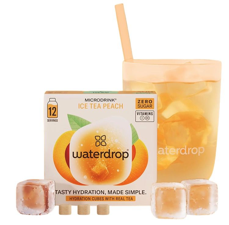 🍋 Waterdrop Eistee Zitrone oder 🍑 Pfirsich ohne Zucker je 36 Stück ➡️ ab 19,38€ (statt 27€)