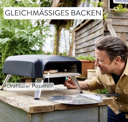 🍕😋 Jamie Oliver by Tefal Pizzaofen mit drehbarem Pizzastein für 297€ (statt 350€)