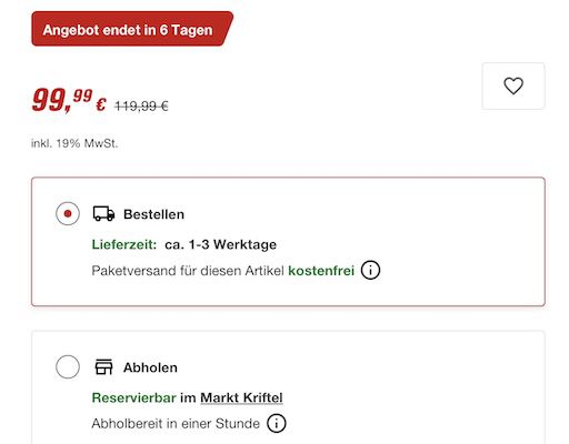 🔩 Ryobi ONE+ RPD18 2C20ST Schlagbohrschrauber + LED für 99,99€ (statt 120€)