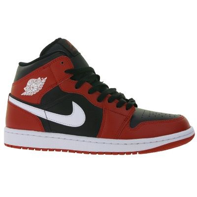 👟 Nike Air Jordan 1 Mid Herren Sneaker Rot-Schwarz für 70€ (statt 112€)