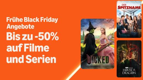 🎥🎞️ Frühe Black Friday Deals: Amazon Prime Video mit bis 50% Rabatt auf Filme und Serien 🎥🎞️ Frühe Black Friday Deals: Amazon Prime Video mit bis 50% Rabatt auf Filme und Serien