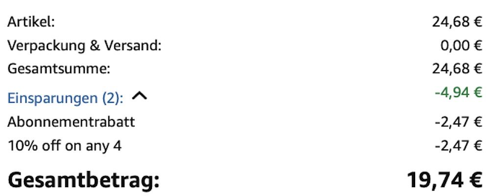 ☕️ 4 x 200g by Amazon Classic Instant Kaffee ab 19,74€ (statt 30€)