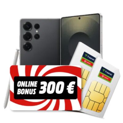 Gewinn! 🔥 Samsung Galaxy S25 Ultra für 1€ + 2x 100GB Vodafone Allnet für 44,99€ mtl. + 300GB Bonus