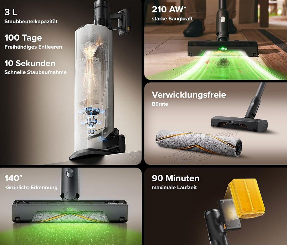 🧹 roborock H60 Hub Ultra Akku Staubsauger mit autom. Entleerung für 359€ (statt 400€)