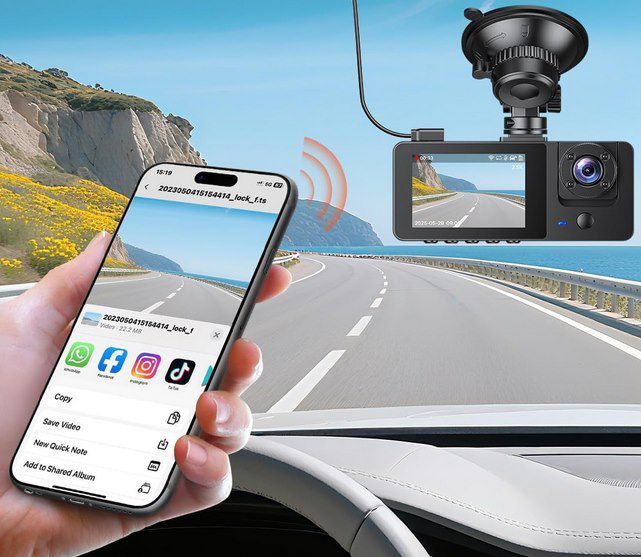 🚘 Bestsee M22Pro 3 Kanal 2,5k Dashcam mit G Sensor & App für 46€ (statt 51€)