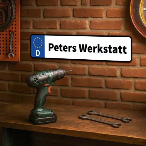 60% Rabatt auf personalisierte Kennzeichen   z.B. 70 x 15cm für 26,97€ (statt 45€)