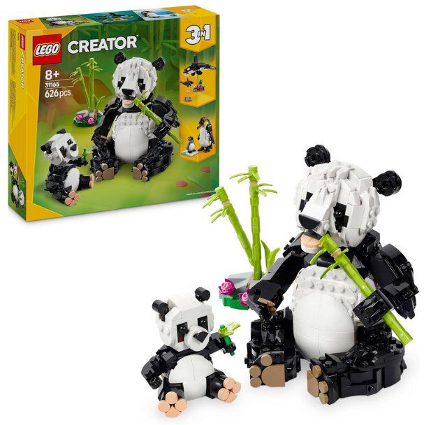 🐼 LEGO Creator 3in1 Wilde Tiere: Pandafamilie, Pinguine oder Schwertwale für 19,99€ (statt 29€)