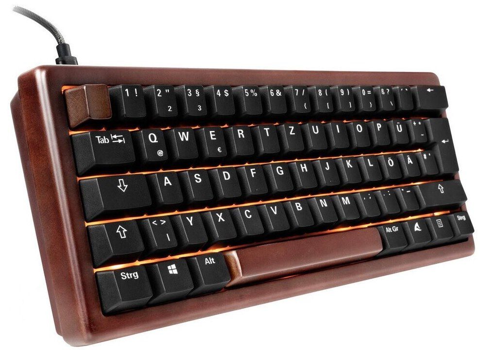 ⌨️ Sharkoon Skiller SGk50 S4 Wood, PBT, RGB Gaming Tastatur für 109,90€ (statt 144€)