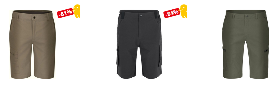 Hot Sportswear Herren Outdoor Shorts Sale   alle Modelle für je 17,98€ (statt 49€)