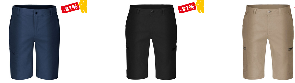 Hot Sportswear Herren Outdoor Shorts Sale   alle Modelle für je 17,98€ (statt 49€)