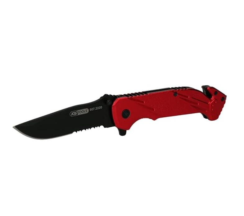KS Tools Klappmesser mit Arretierung und Gurtschneider für 9,79€ (statt 15€)