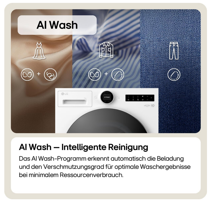 LG F4WX9092 Waschmaschine 9kg AI Steuerung für 600€ (statt 749 €)