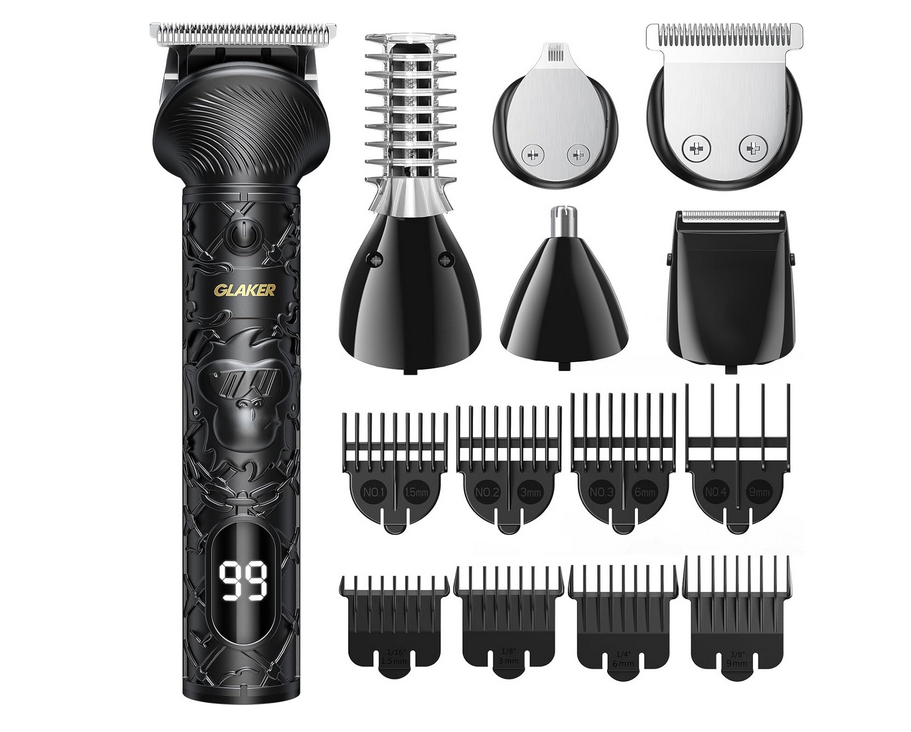 🪒Glaker 6in1 Bart- und Haarschneider & reichlich Zubehör für 19,99€ (statt 30€)