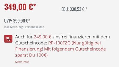 🔥🍏 MacTrade Restposten Sale + 100€ Extra Rabatt bei 0% Finanzierung