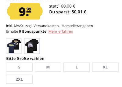 👕 2x Zurück in die Zukunft Herren T-Shirt für 14,94€ (statt 25€) 👕 2x Zurück in die Zukunft Herren T Shirt für 14,94€ (statt 25€)