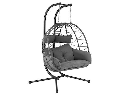 💆‍♂️ Juskys Aria Polyrattan Doppelhängesessel für 179,99€ (statt 300€)