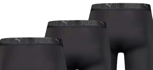 3x Puma Herren Boxershorts Schwarz für 17,98€ (statt 25€)