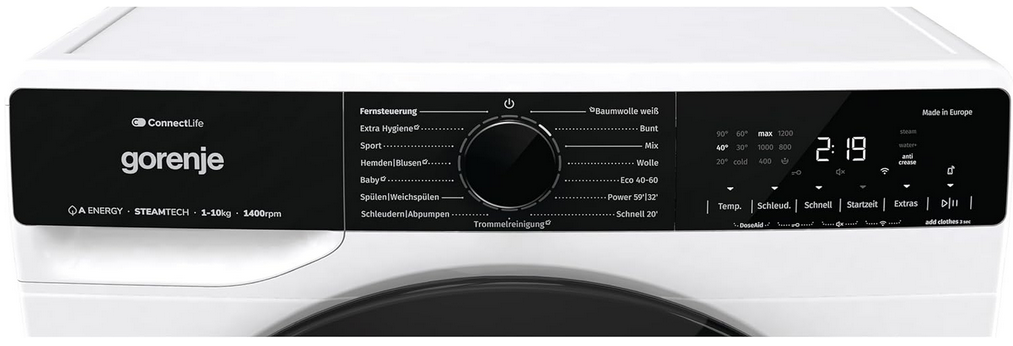 Gorenje WPNA14A3TS Waschmaschine 10kg 1.400 U/min für 409€ (statt 529€)