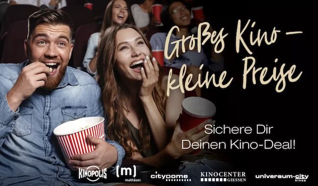 📽️🍿 10x Kinopolis Ticket (inkl. Sitzplatz  & Filmzuschläge) für 59,90€ – Nur 5,99€ pro Ticket