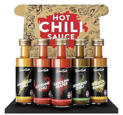 🌶️ TIMBER TASTE Chili Sauce Geschenkset für 10,19€ (statt 20€)