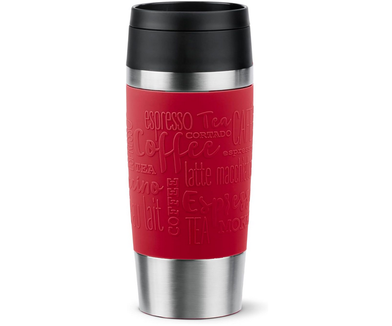 Emsa N20204 roter Edelstahl Isolierbecher 360ml für 11,99€ (statt 21€)