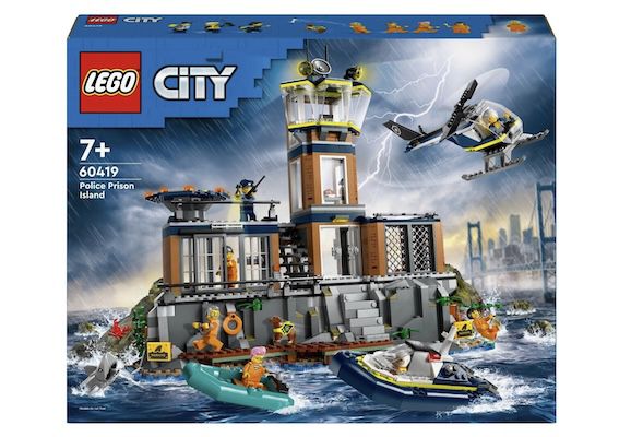 👮‍♂️ LEGO City 60419 Polizeistation auf der Gefängnisinsel für 58,39€ (statt 67€)