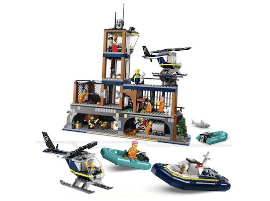 👮‍♂️ LEGO City 60419 Polizeistation auf der Gefängnisinsel für 58,39€ (statt 67€)