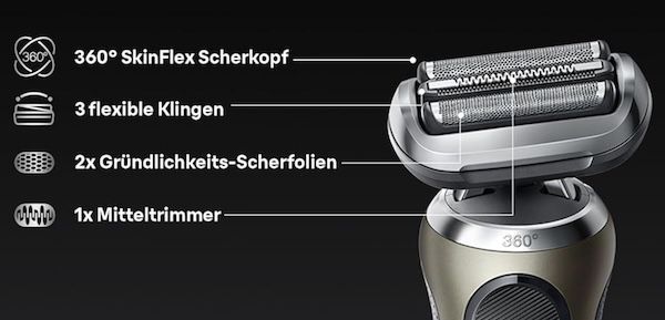 🪒 Braun Series 7 Elektrorasierer mit Reinigungsstation für 179,99€ (statt 280€)