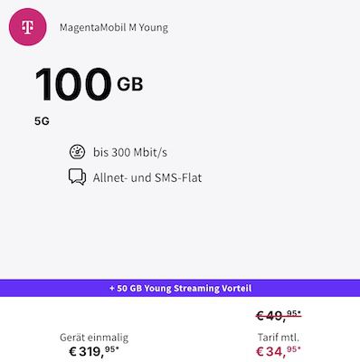 🔥 Knaller für Junge (bis 28) 🍏 Apple iPhone 17 für 219,95€ + Telekom 100GB Allnet 34,95€ mtl.
