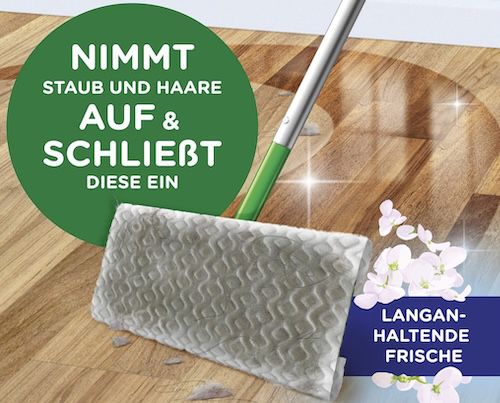 🧹 4x 90er Pack Swiffer Bodenwischer Nachfüllpackung für 32,80€ (statt 52€)