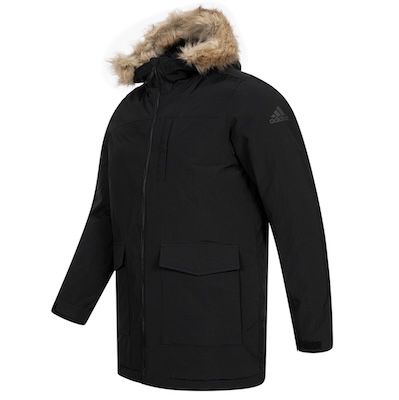 🧥 adidas Hooded Fur Parka Herren Pelz Winterjacke für 74,99€ (statt 97€)