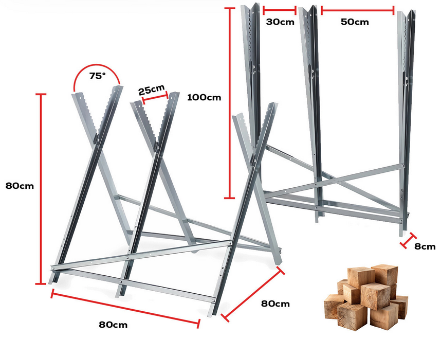 GARMIO klappbarer Metall Sägebock max 150kg für 19,99€ (statt 28€)